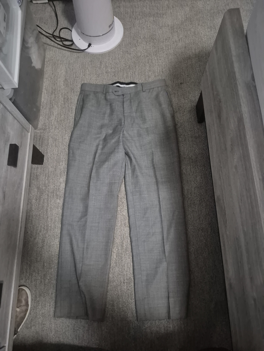 Pronto Uomo Charcoal Gray Dress Trousers